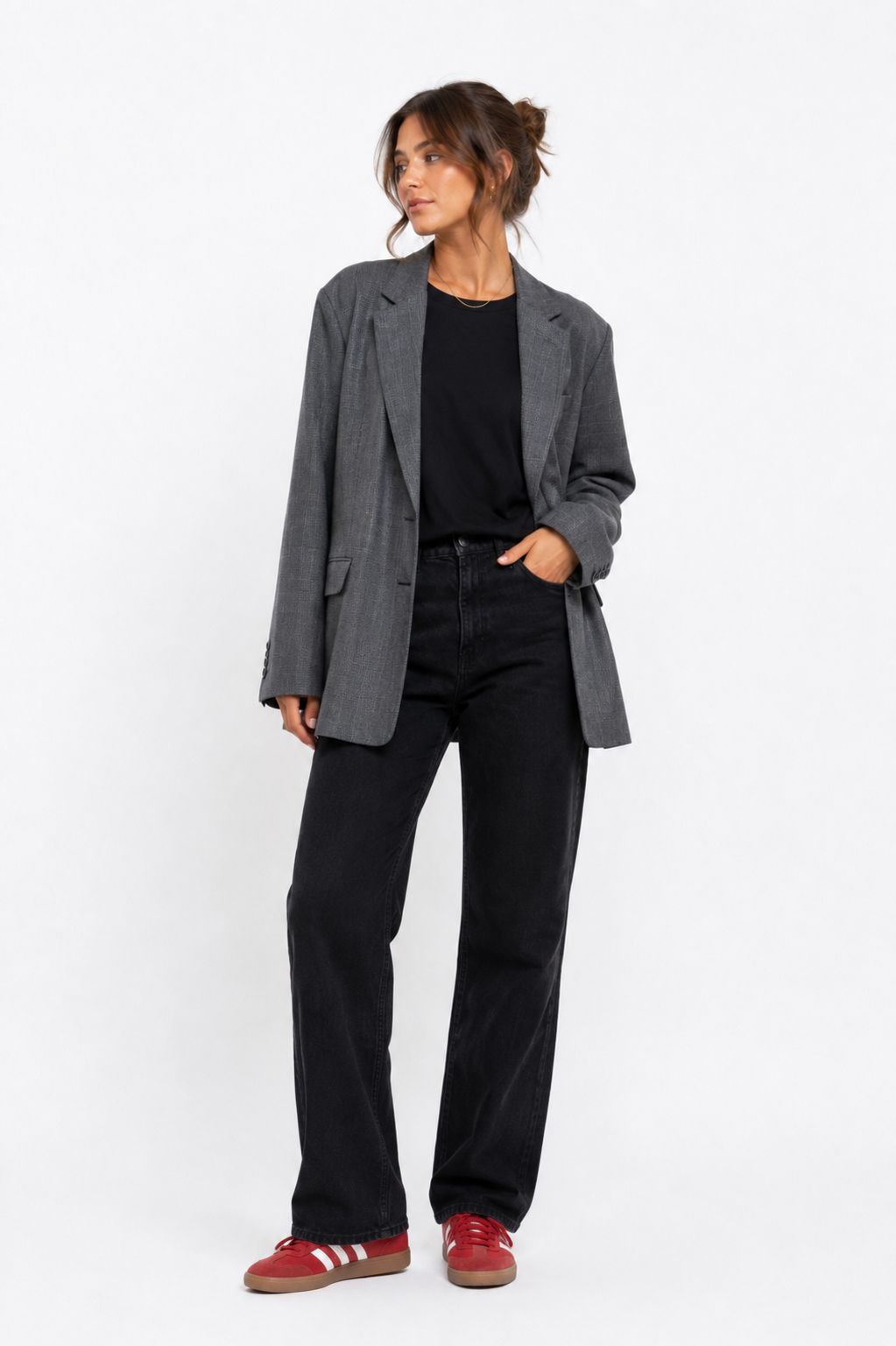 Blazer Massimo Dutti gris