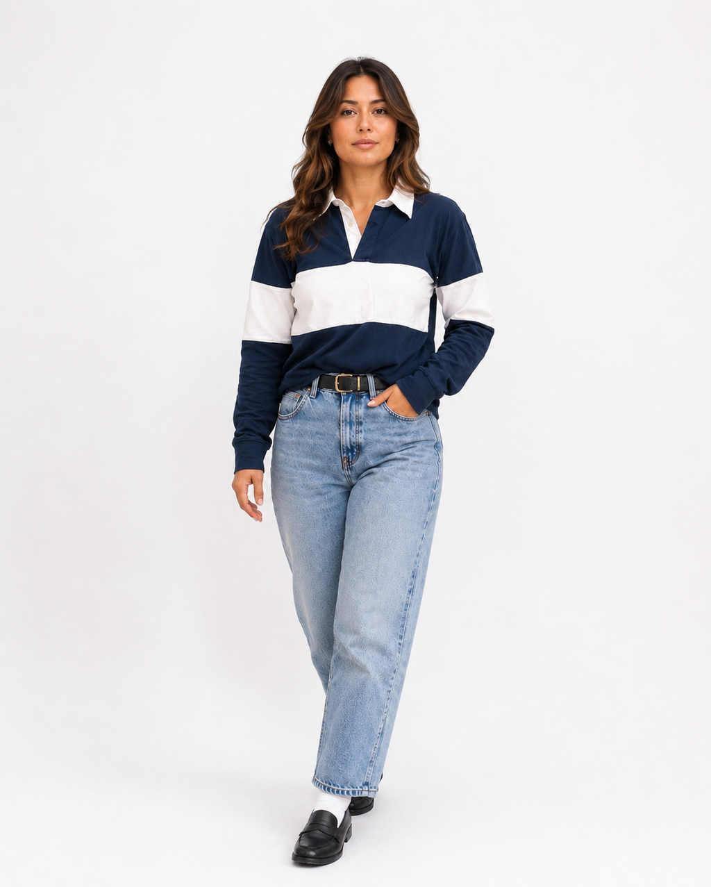 Jeans recto azul Express