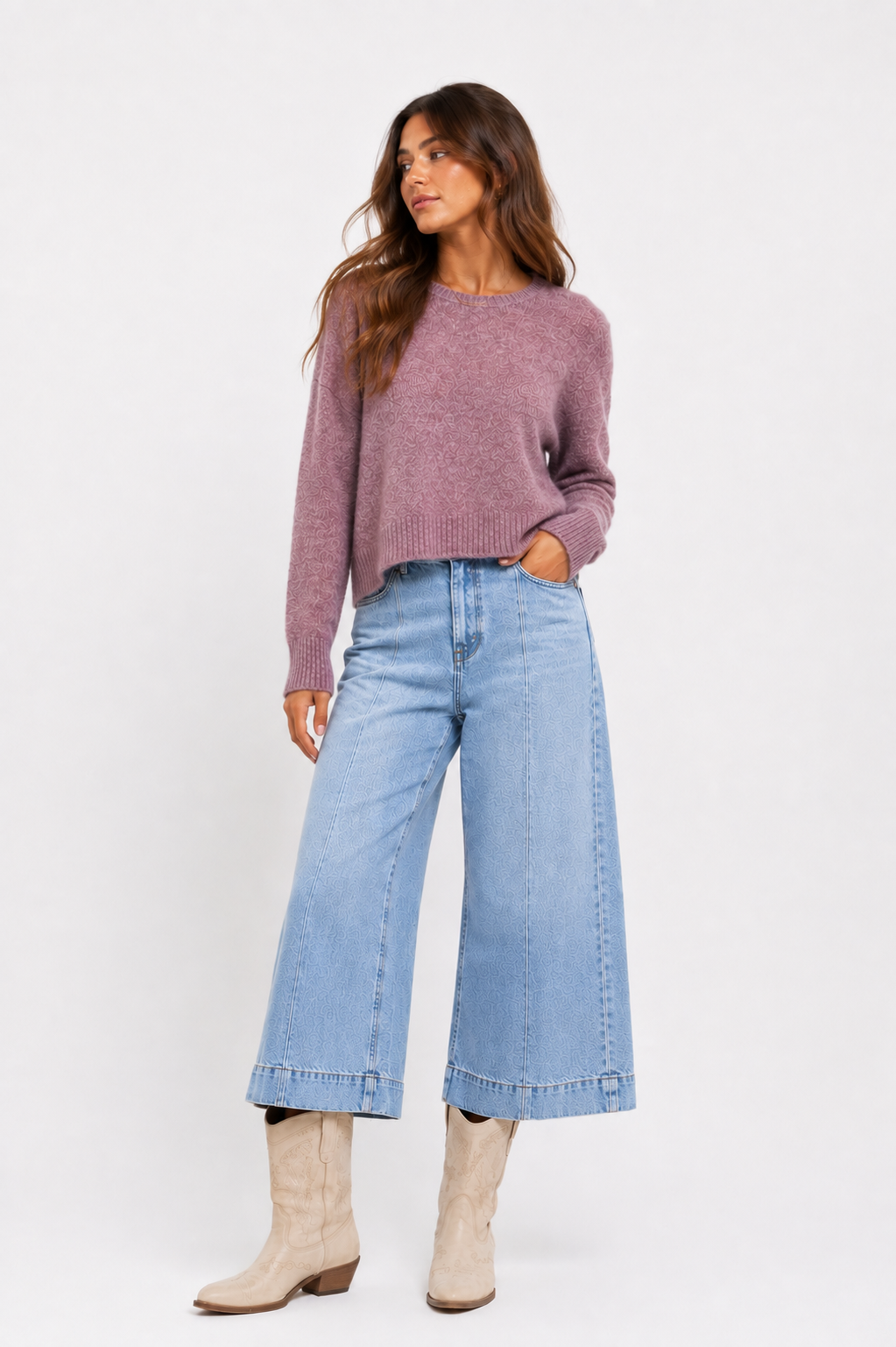 Sweater Zara lila