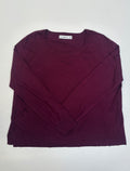 Sweater de hilo Zara morado