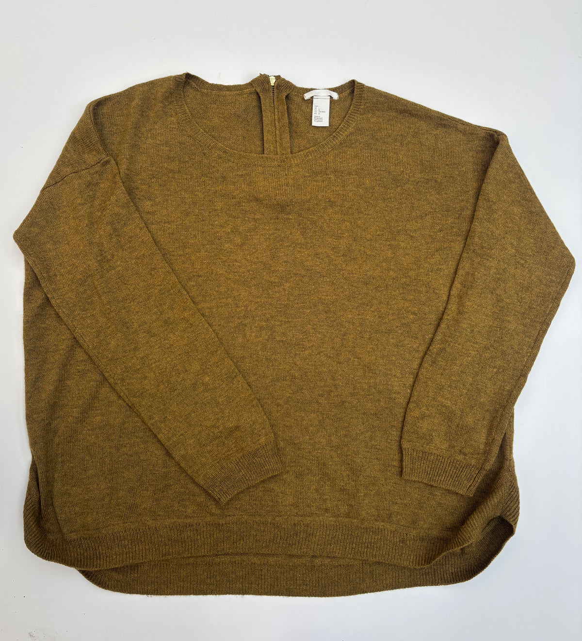 Sweater de hilo mostaza HM
