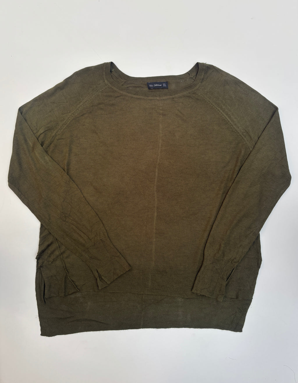 Sweater Zara hilo verde