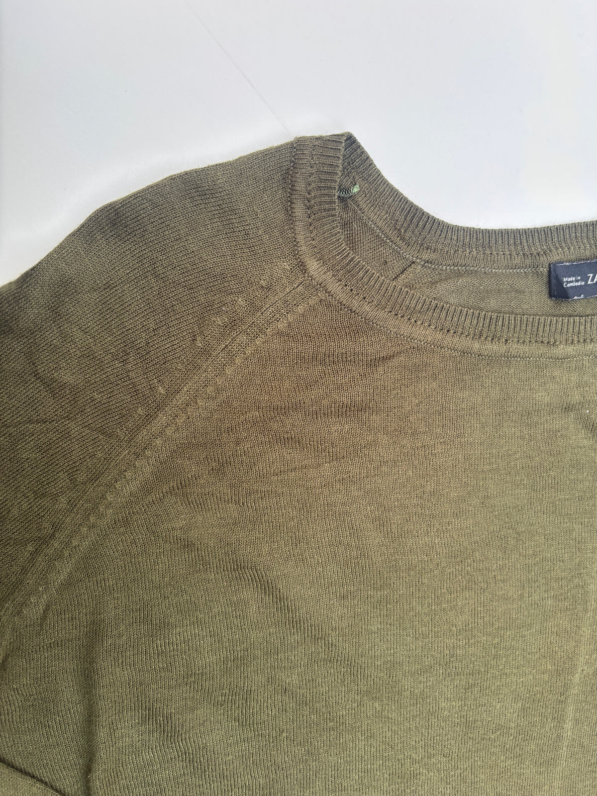 Sweater Zara hilo verde