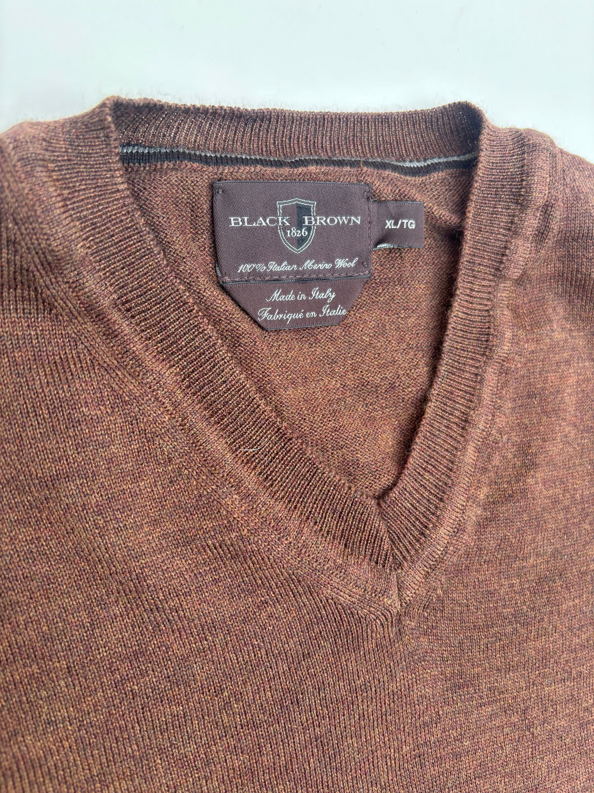 Sweater café Black brown lana
