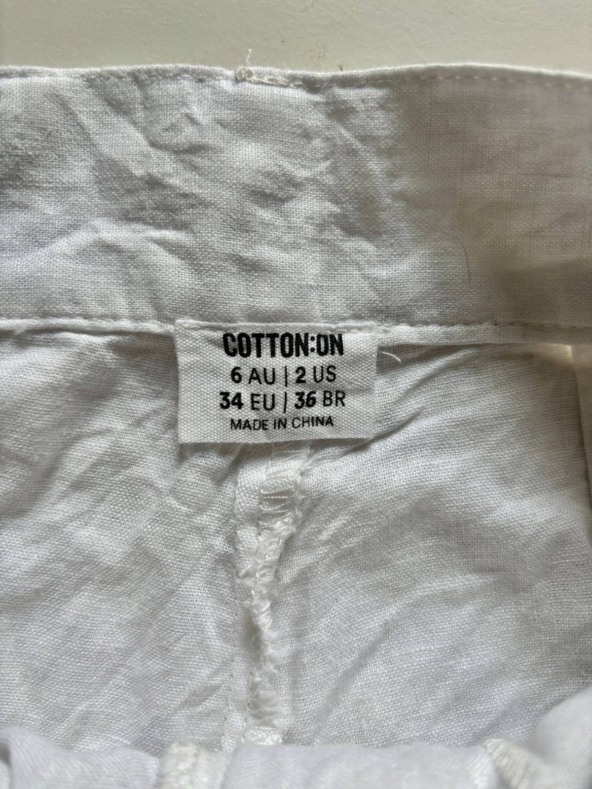 Pantalón blanco Cotton on