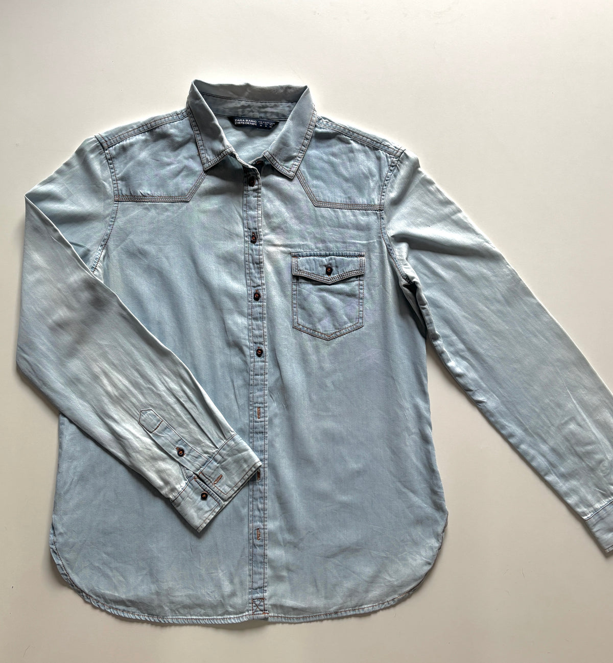 Blusa denim Zara