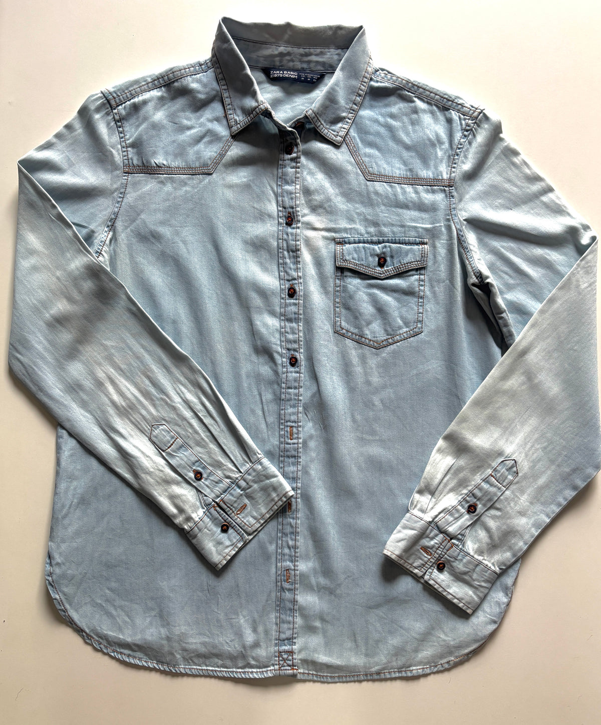 Blusa denim Zara