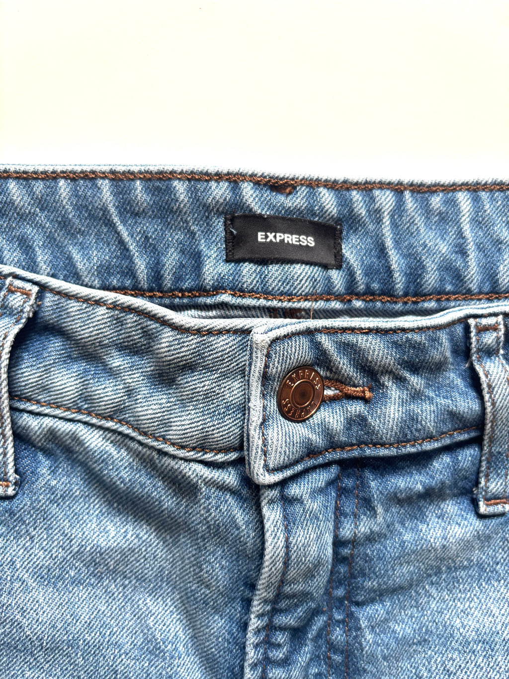 Jeans recto azul Express