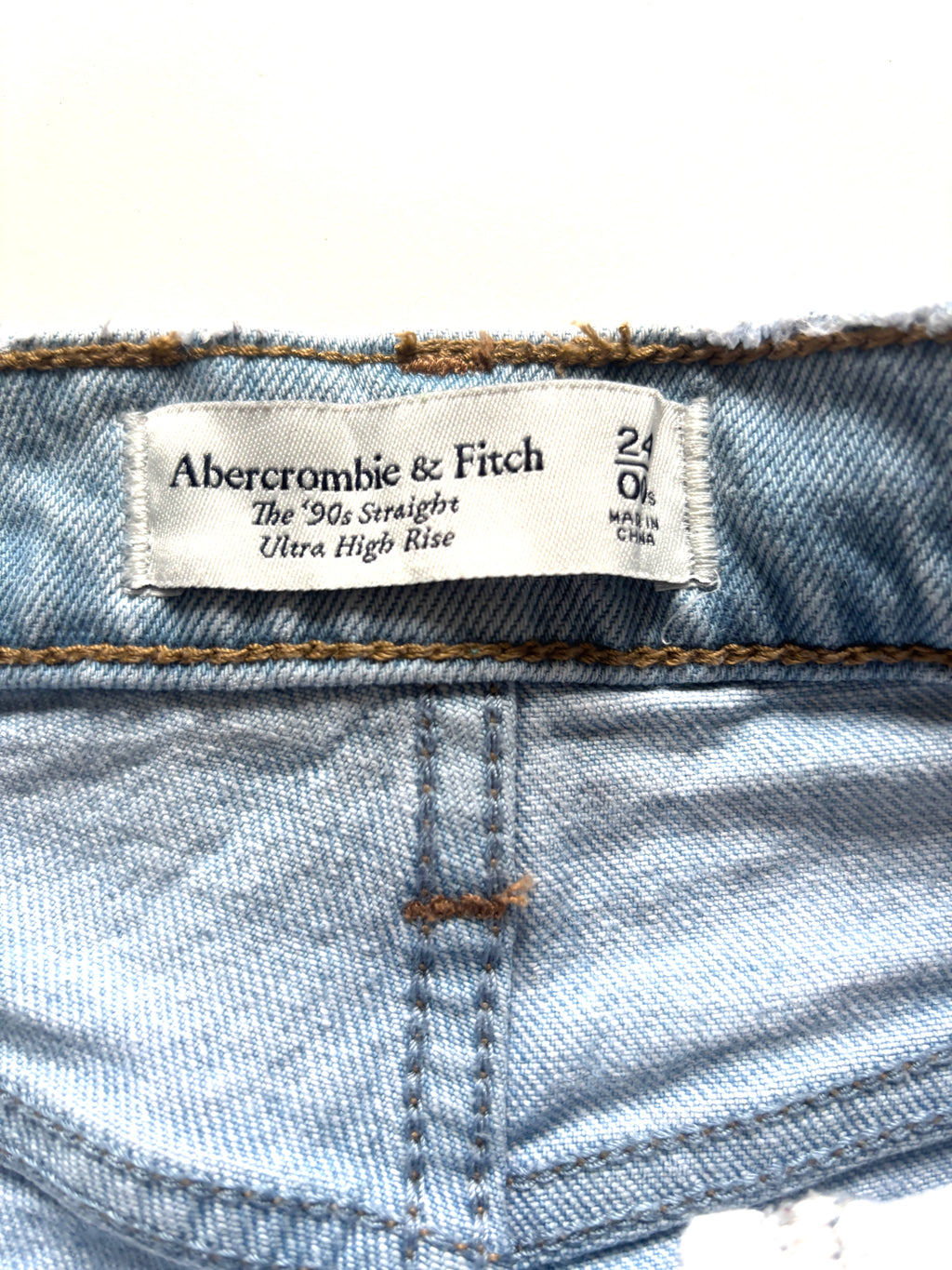 Jeans celeste Abercrombie & Fitch recto