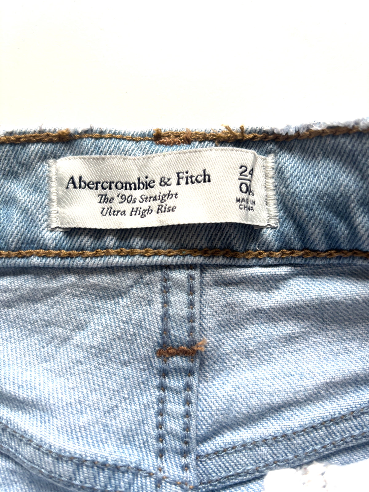 Jeans celeste Abercrombie & Fitch recto