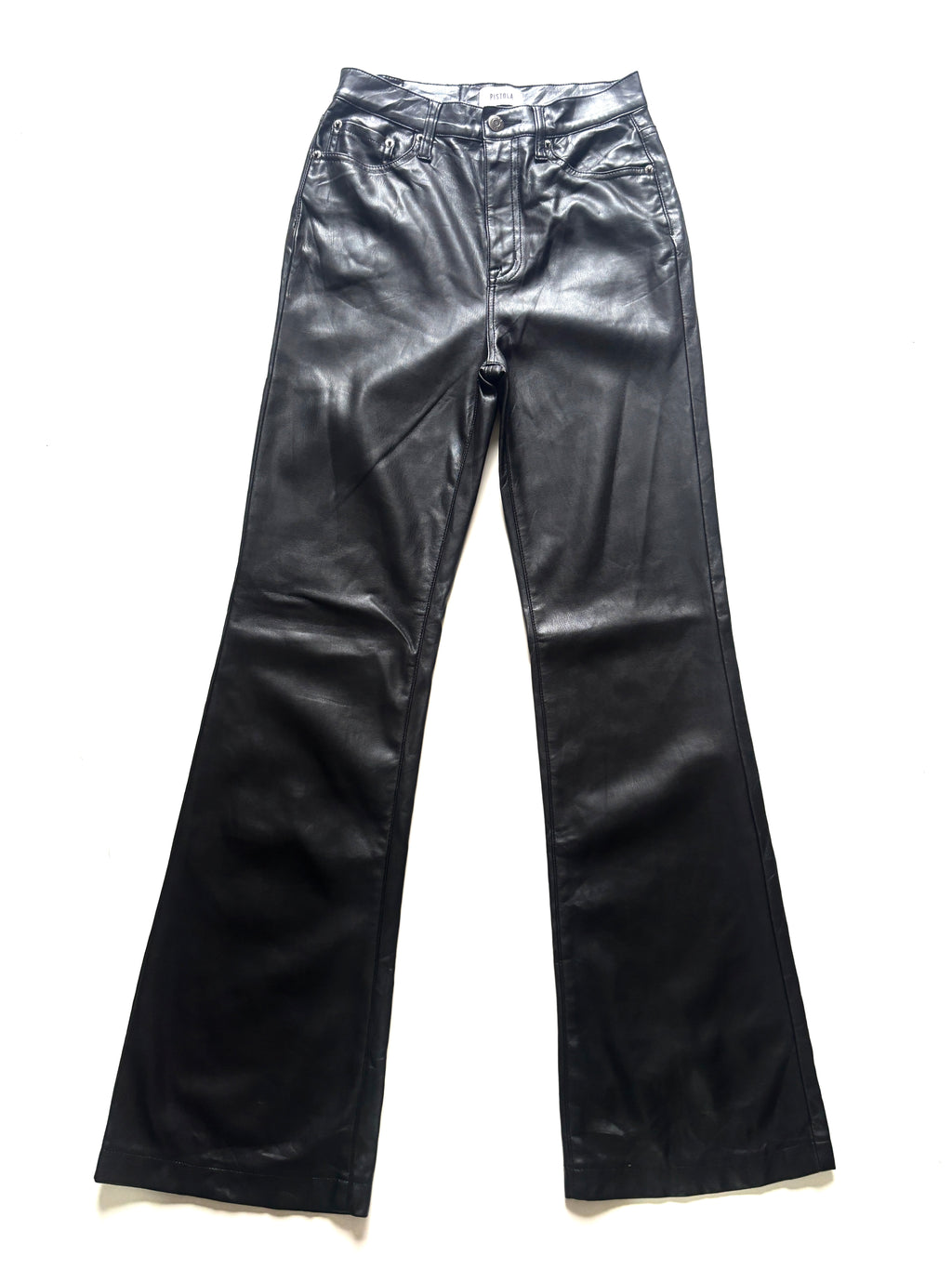 Pantalon flare cuerina Pistola