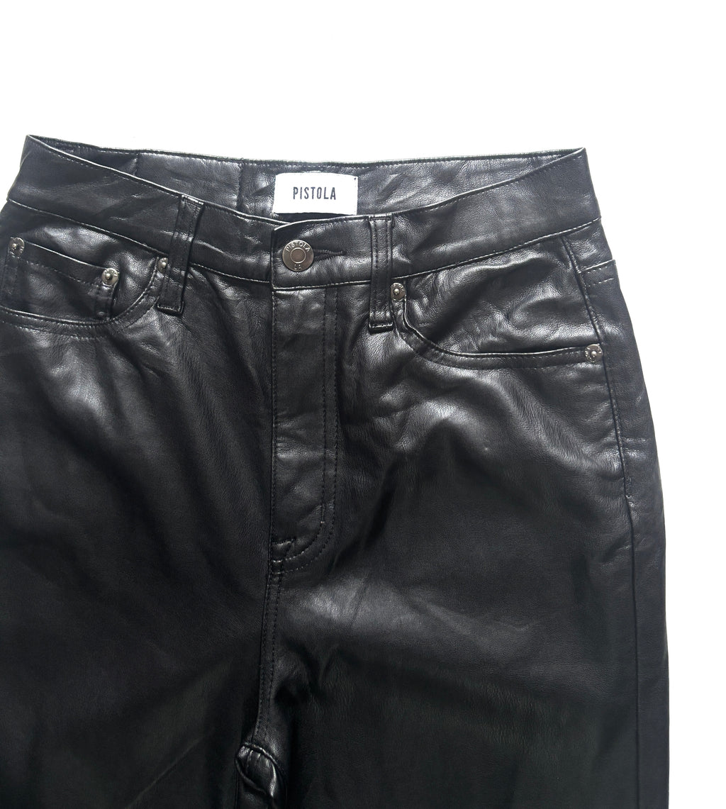 Pantalon flare cuerina Pistola