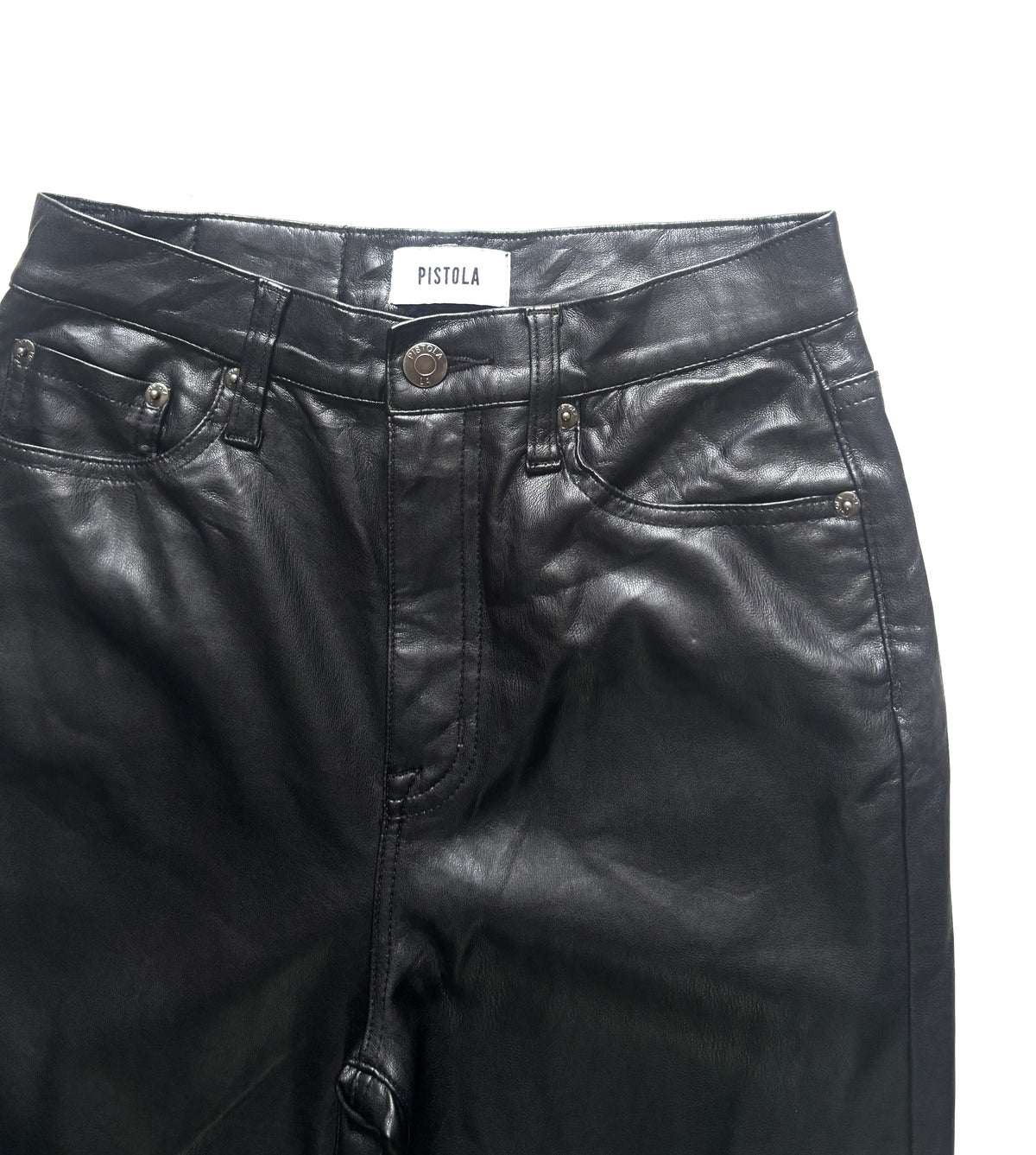 Pantalon flare cuerina Pistola