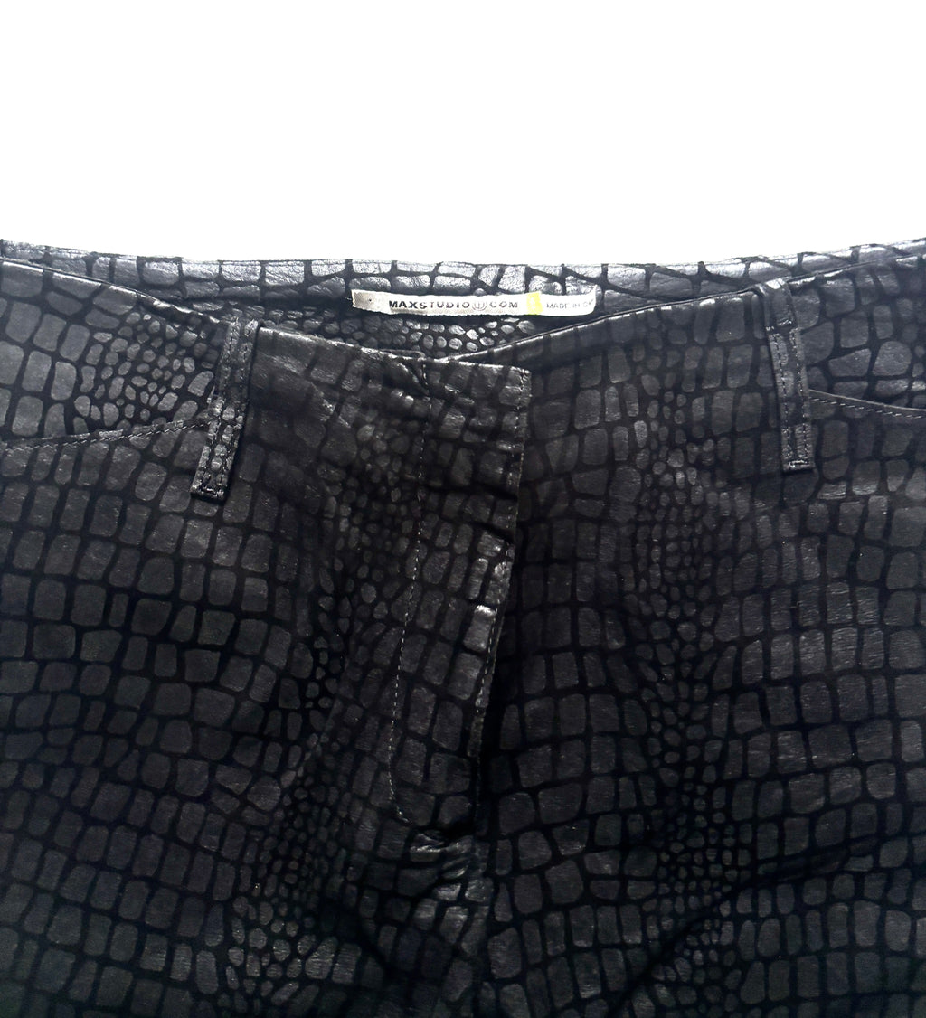 Pantalon max studio negro cuero