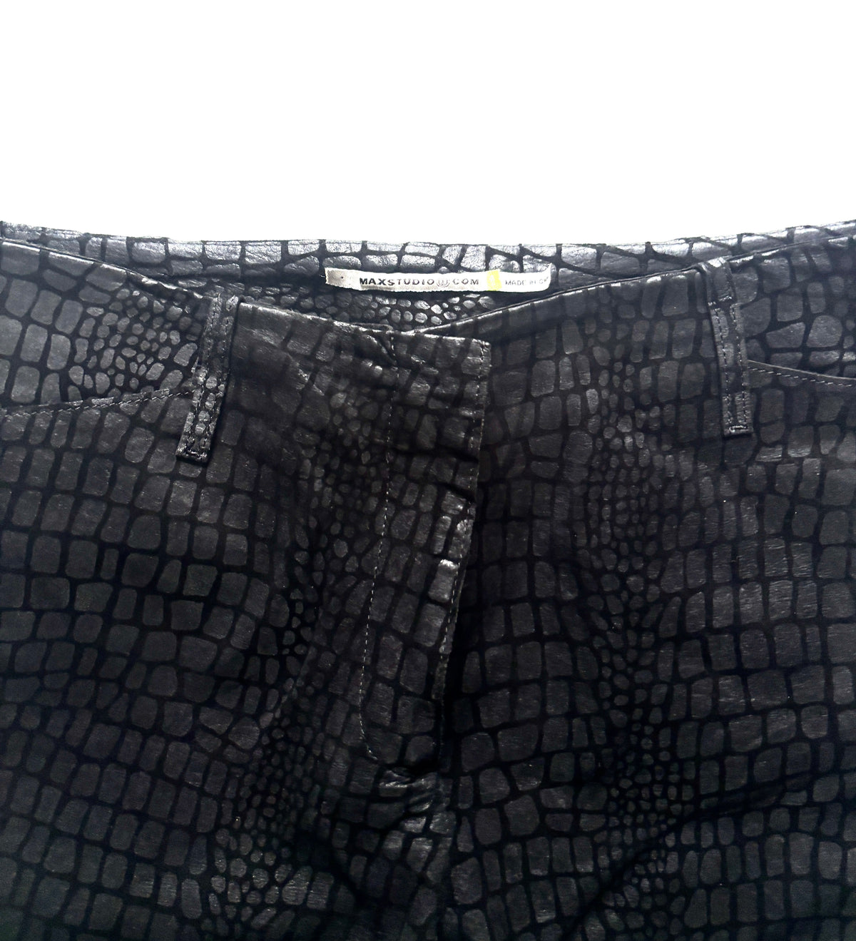 Pantalon max studio negro cuero
