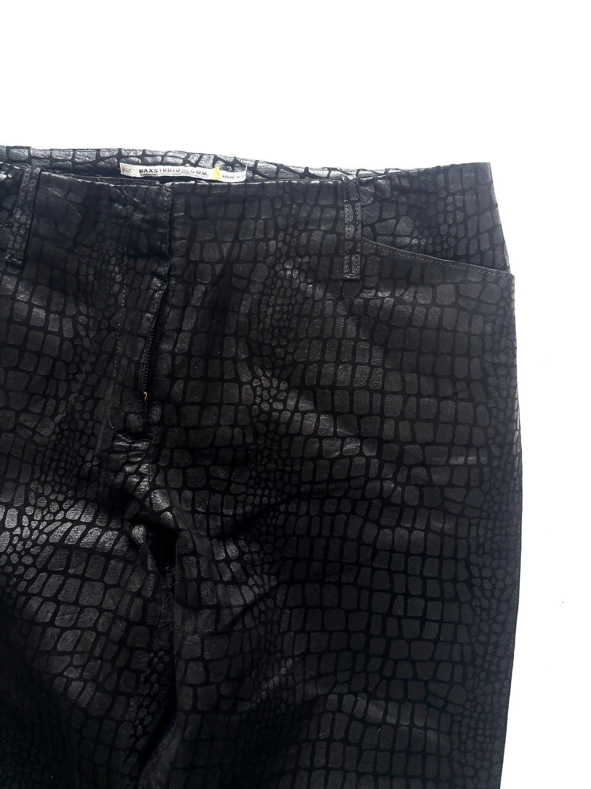 Pantalon max studio negro cuero