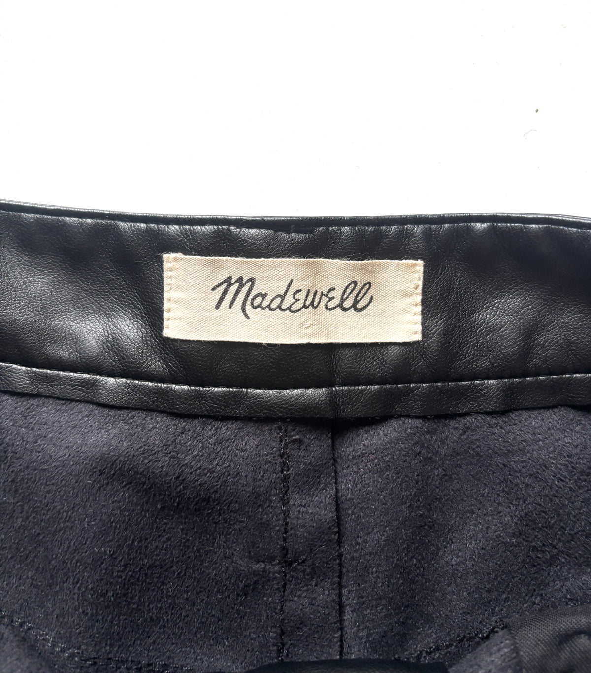 Pantalon Madewell cuerina