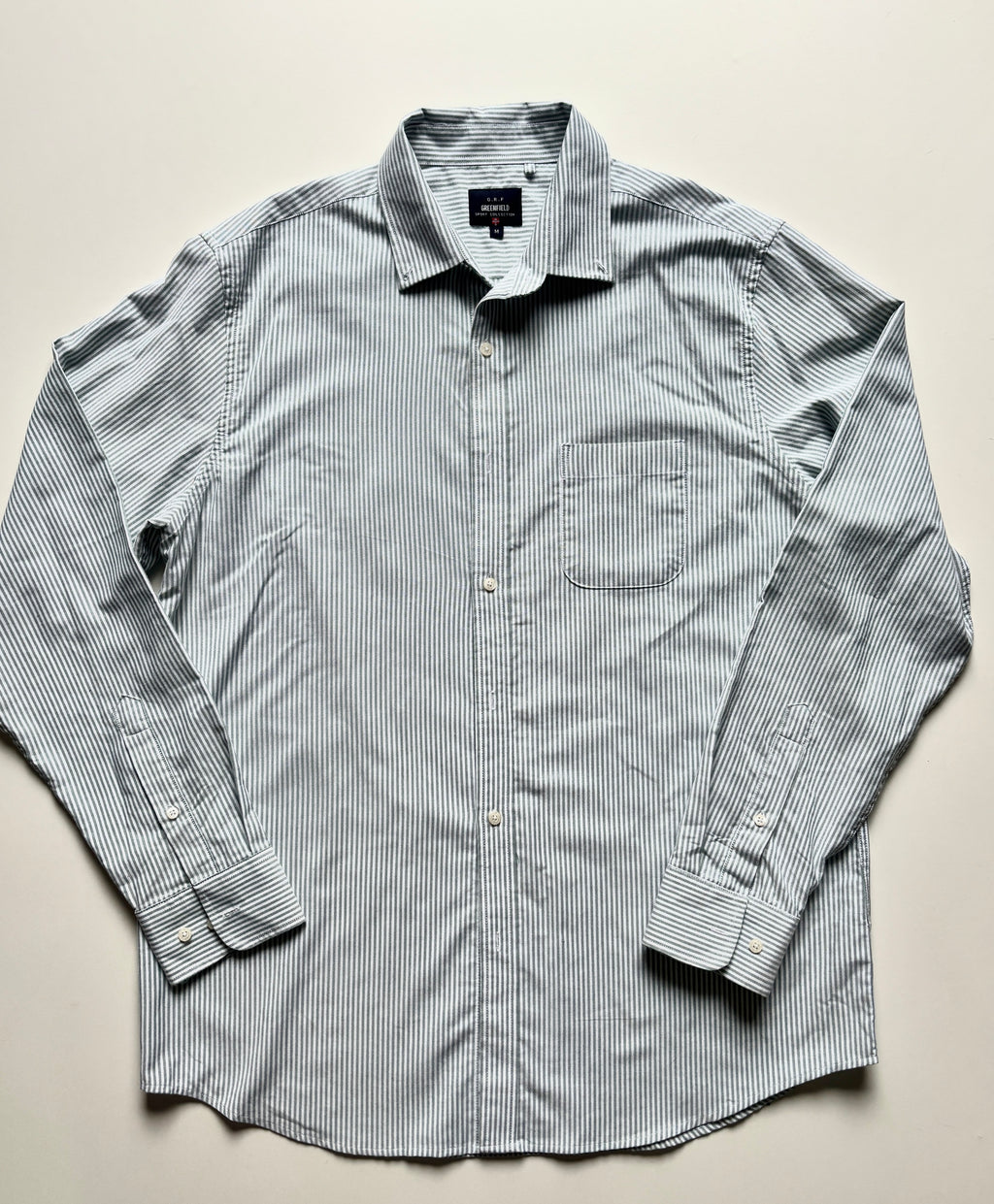 Blusa vintage oversize verde listada
