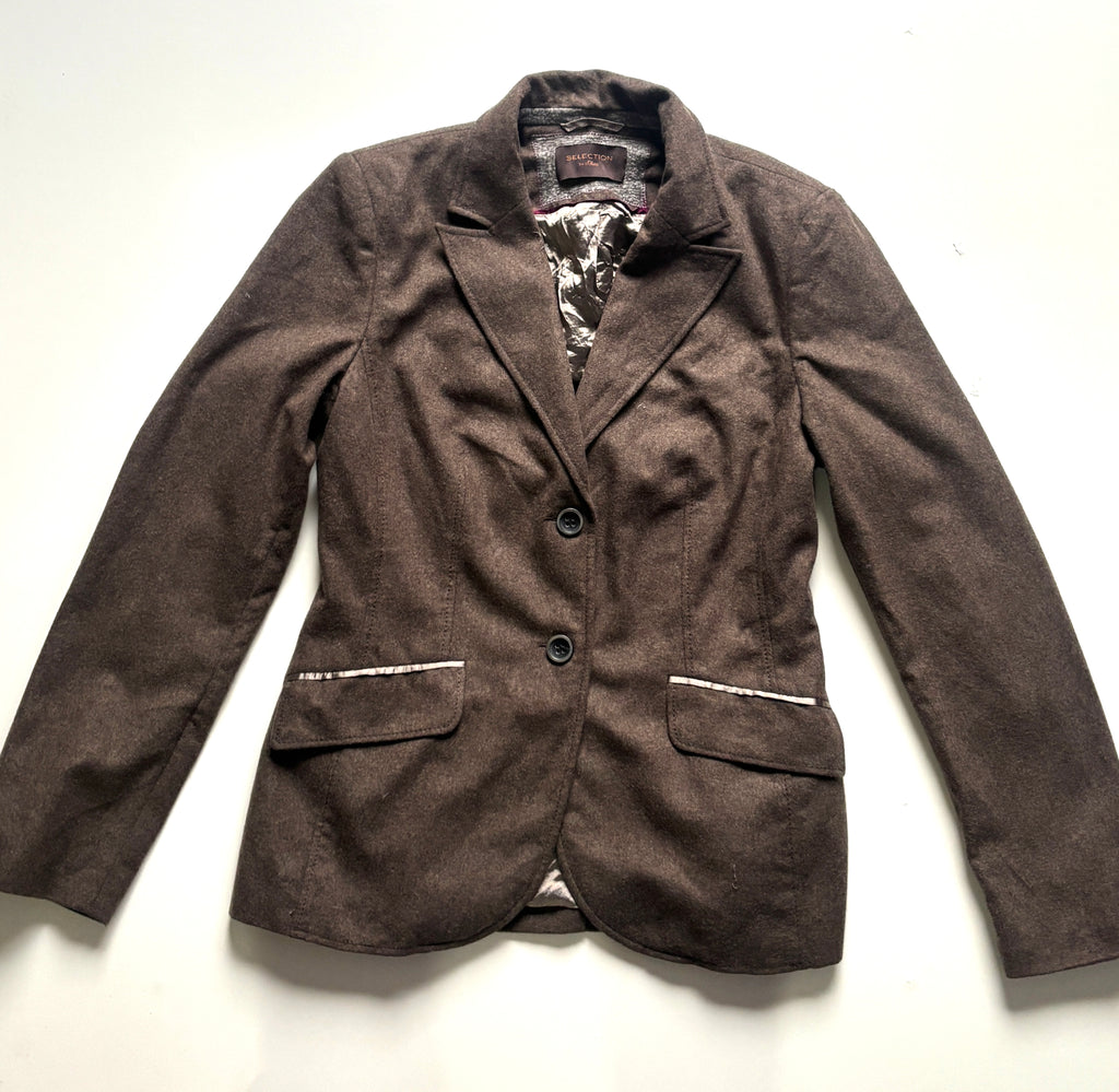 Blazer Vintage cafe con lana S.Oliver