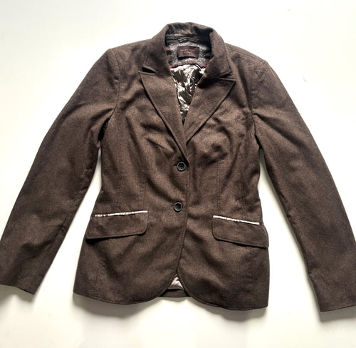 Blazer Vintage cafe con lana S.Oliver