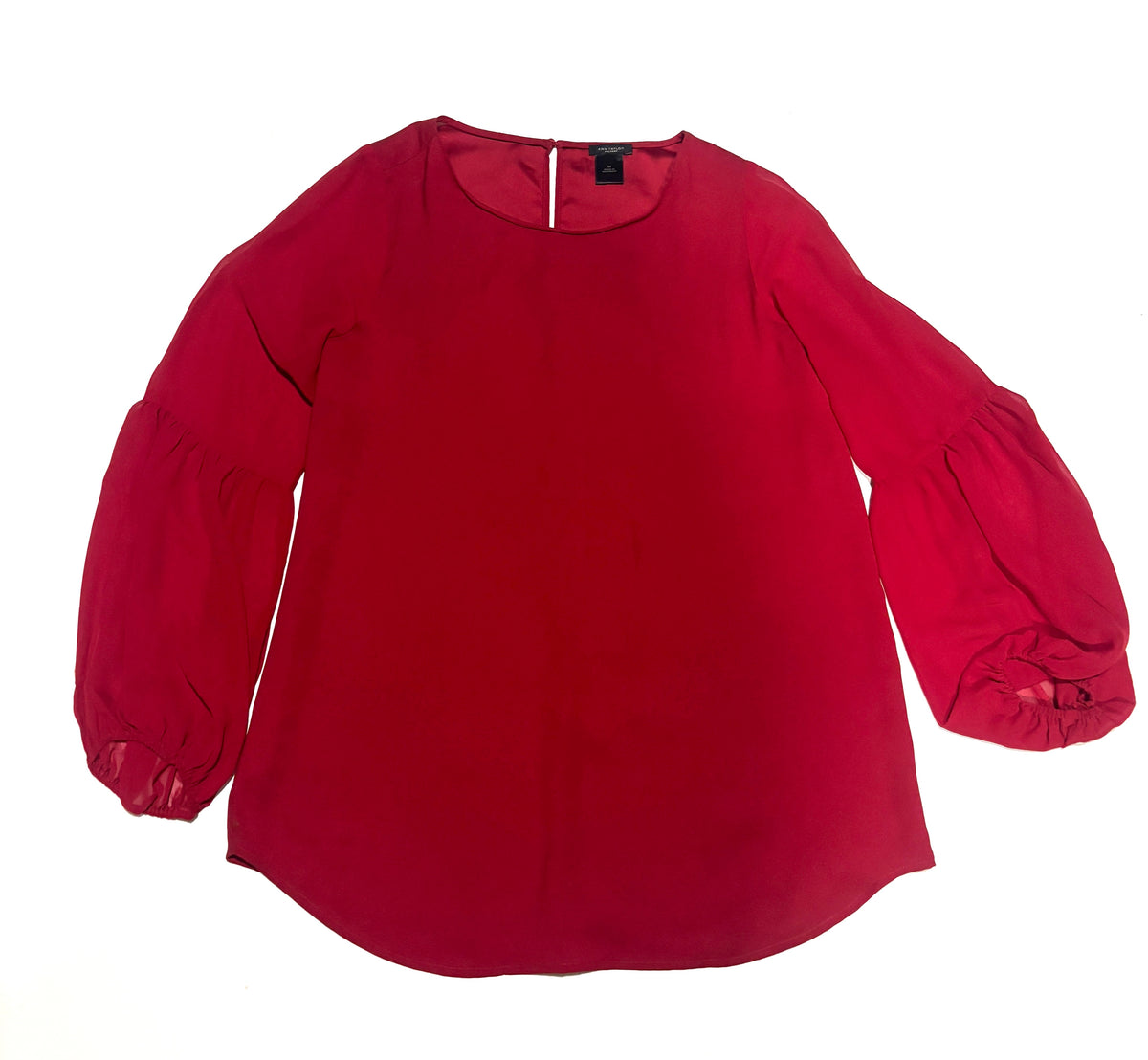 Blusa roja gasa Ann taylor