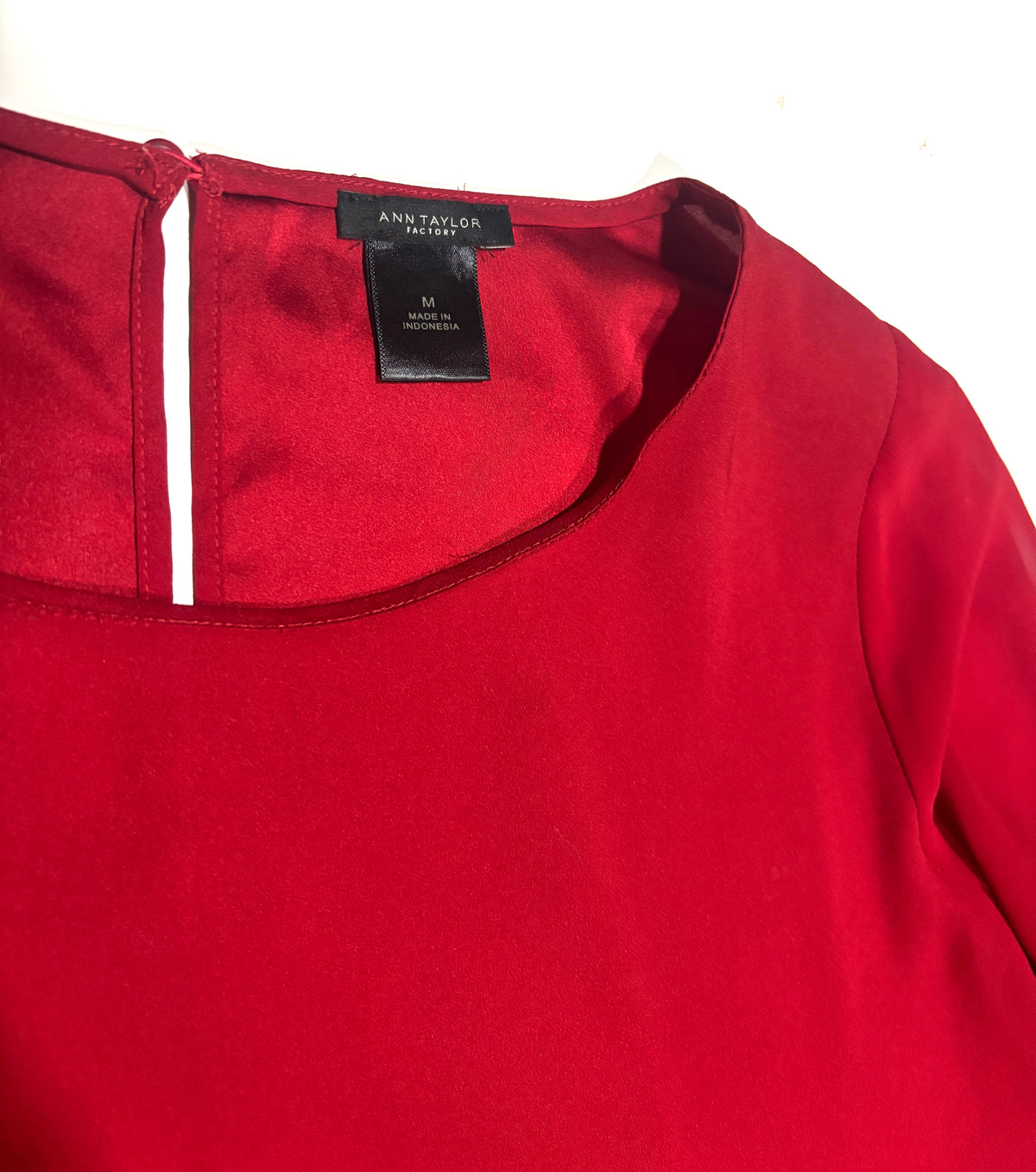 Blusa roja gasa Ann taylor