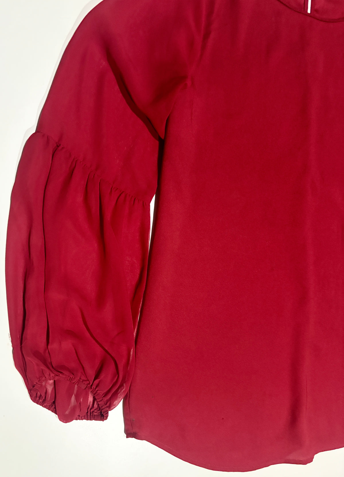 Blusa roja gasa Ann taylor