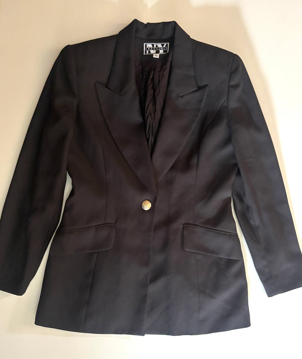 Blazer vintage negro Bestini