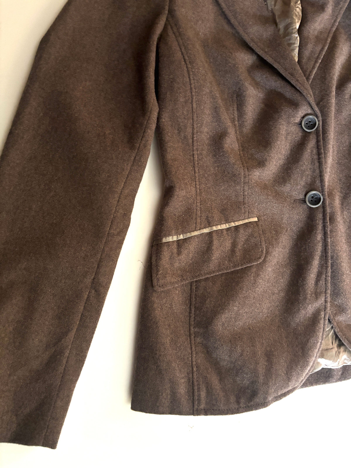 Blazer Vintage cafe con lana S.Oliver