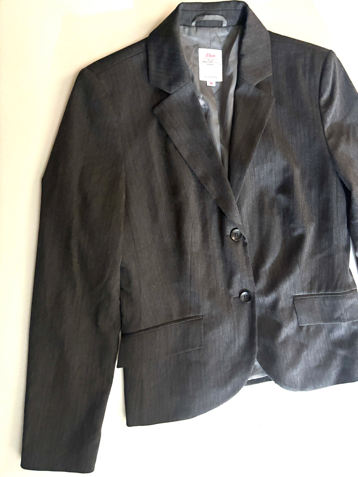 Blazer Vintage gris S.Oliver