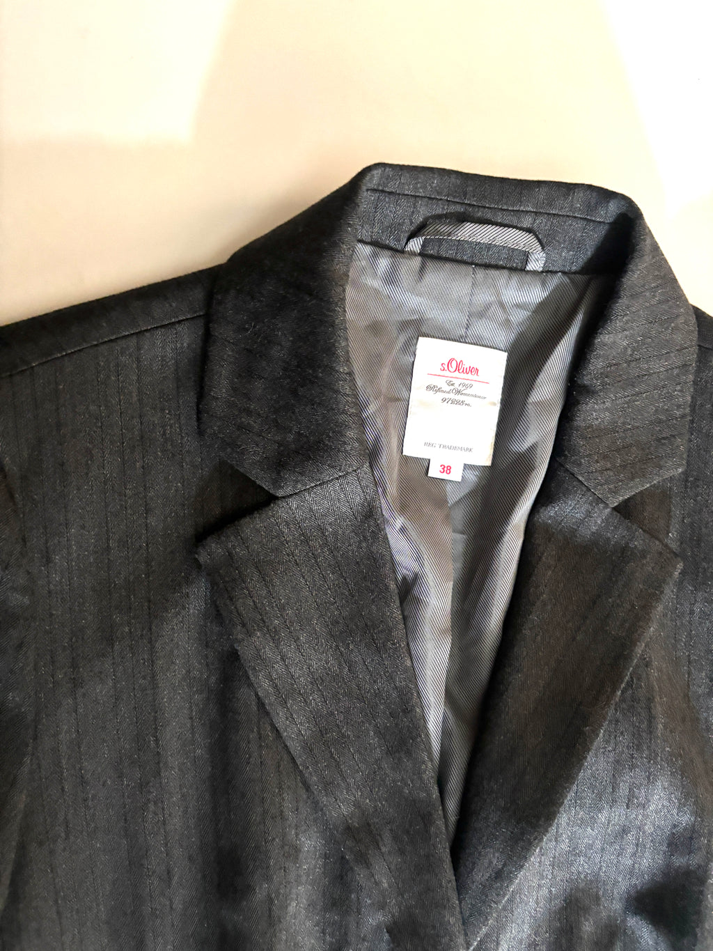 Blazer Vintage gris S.Oliver
