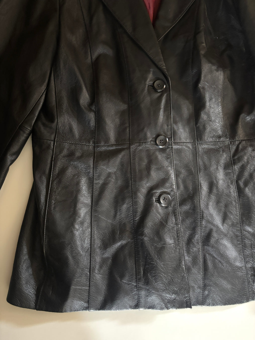 Chaqueta cuero Worthington blazer negra