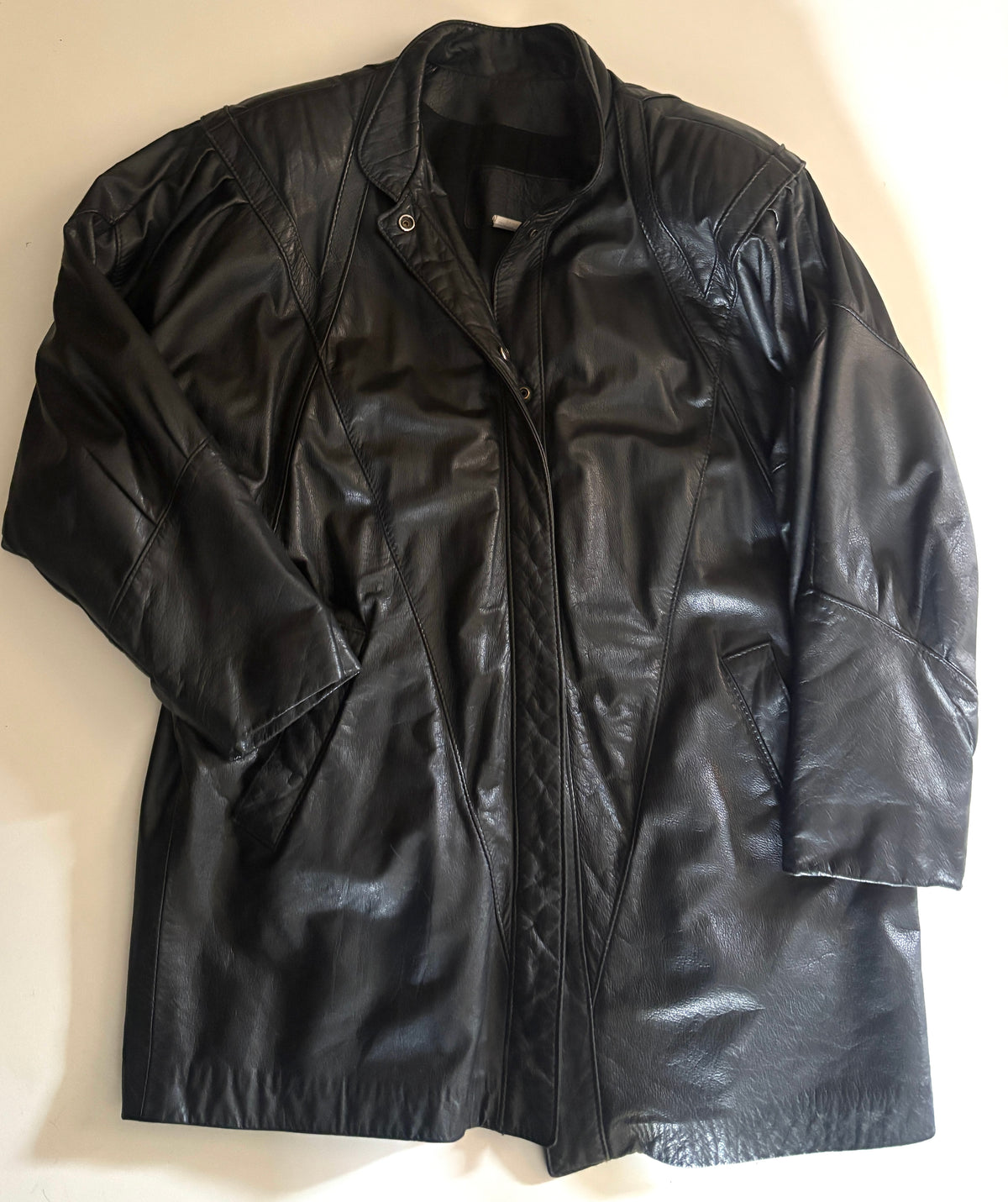 Chaqueta de cuero negro The leather ranch