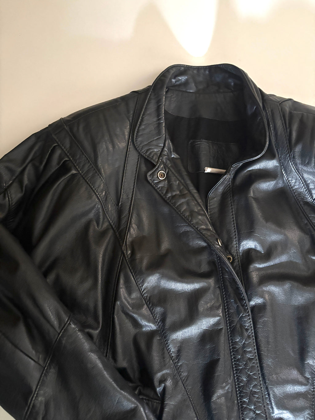 Chaqueta de cuero negro The leather ranch