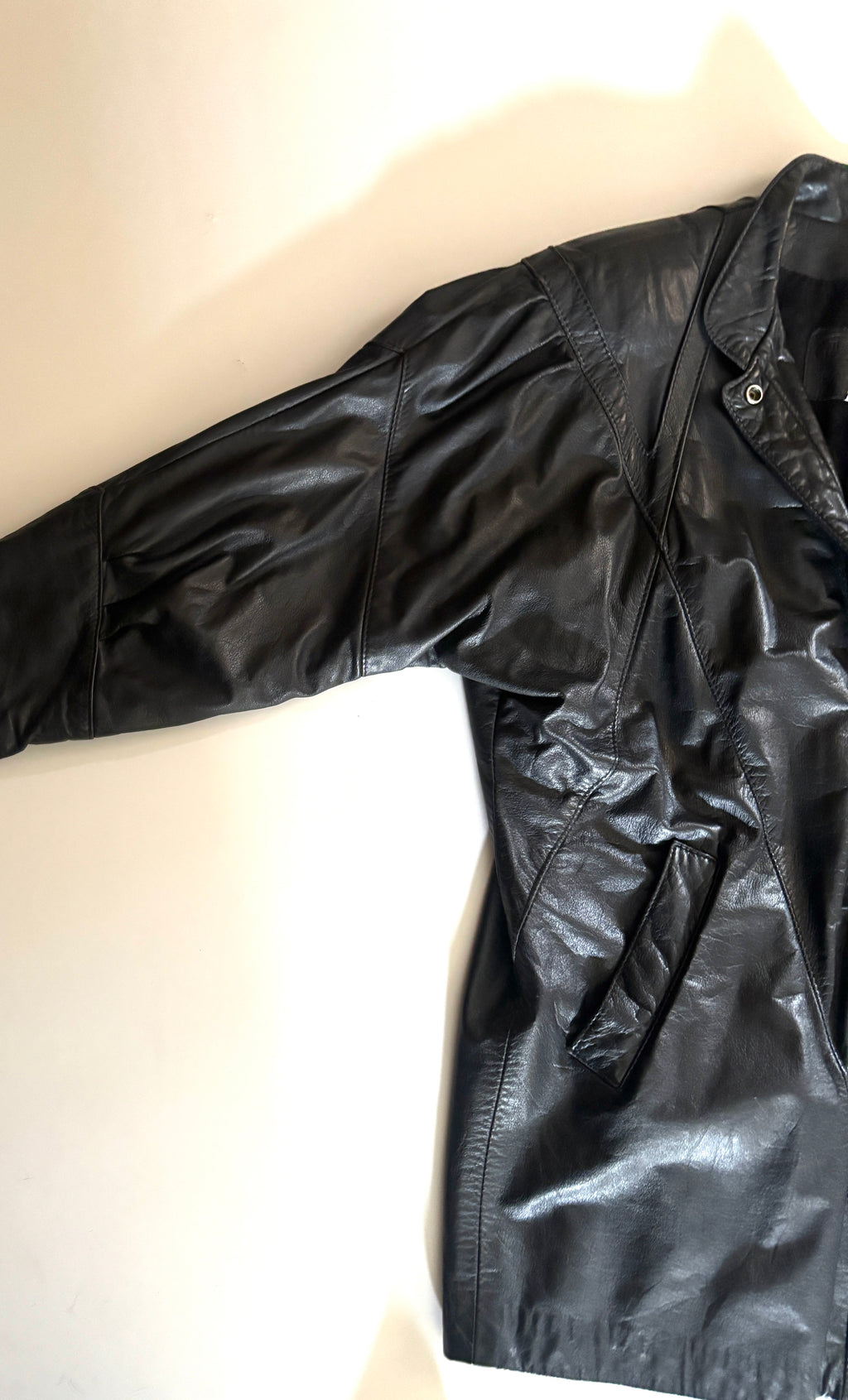 Chaqueta de cuero negro The leather ranch