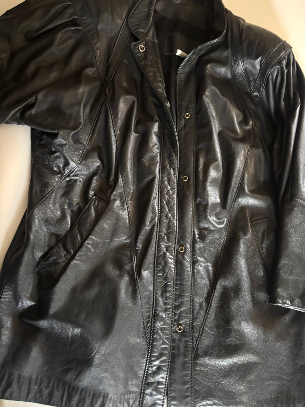 Chaqueta de cuero negro The leather ranch