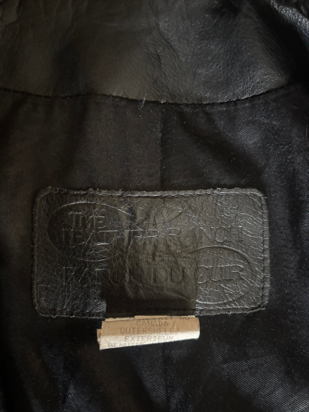 Chaqueta de cuero negro The leather ranch