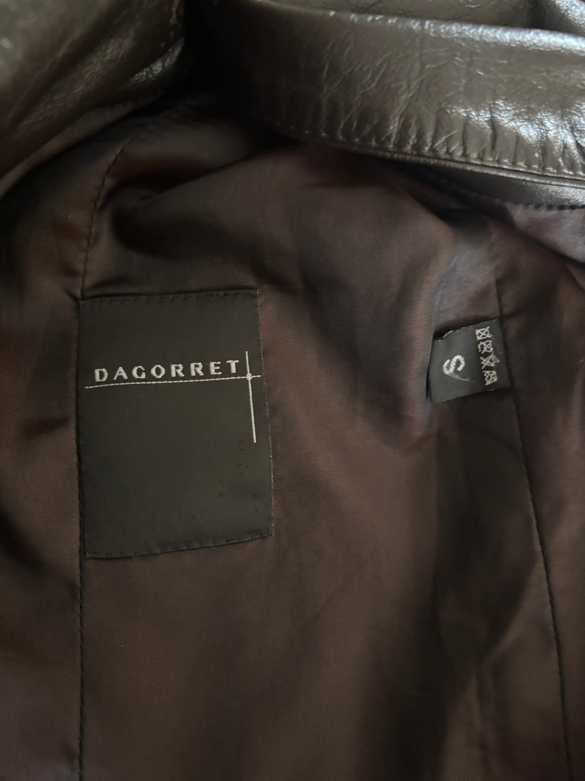 Chaqueta de cuero cafe Dagorret