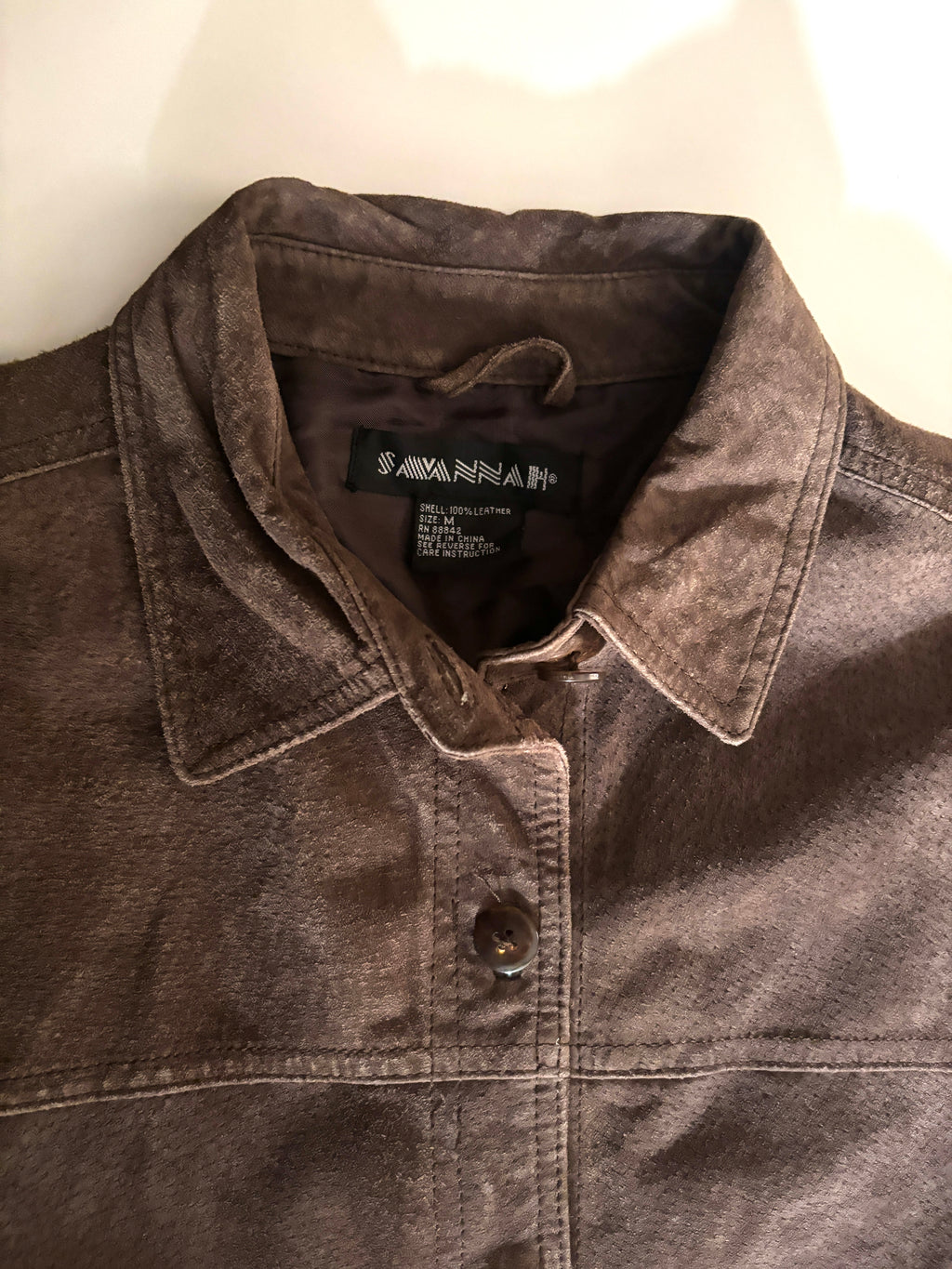 Chaqueta Savannah gamuza café