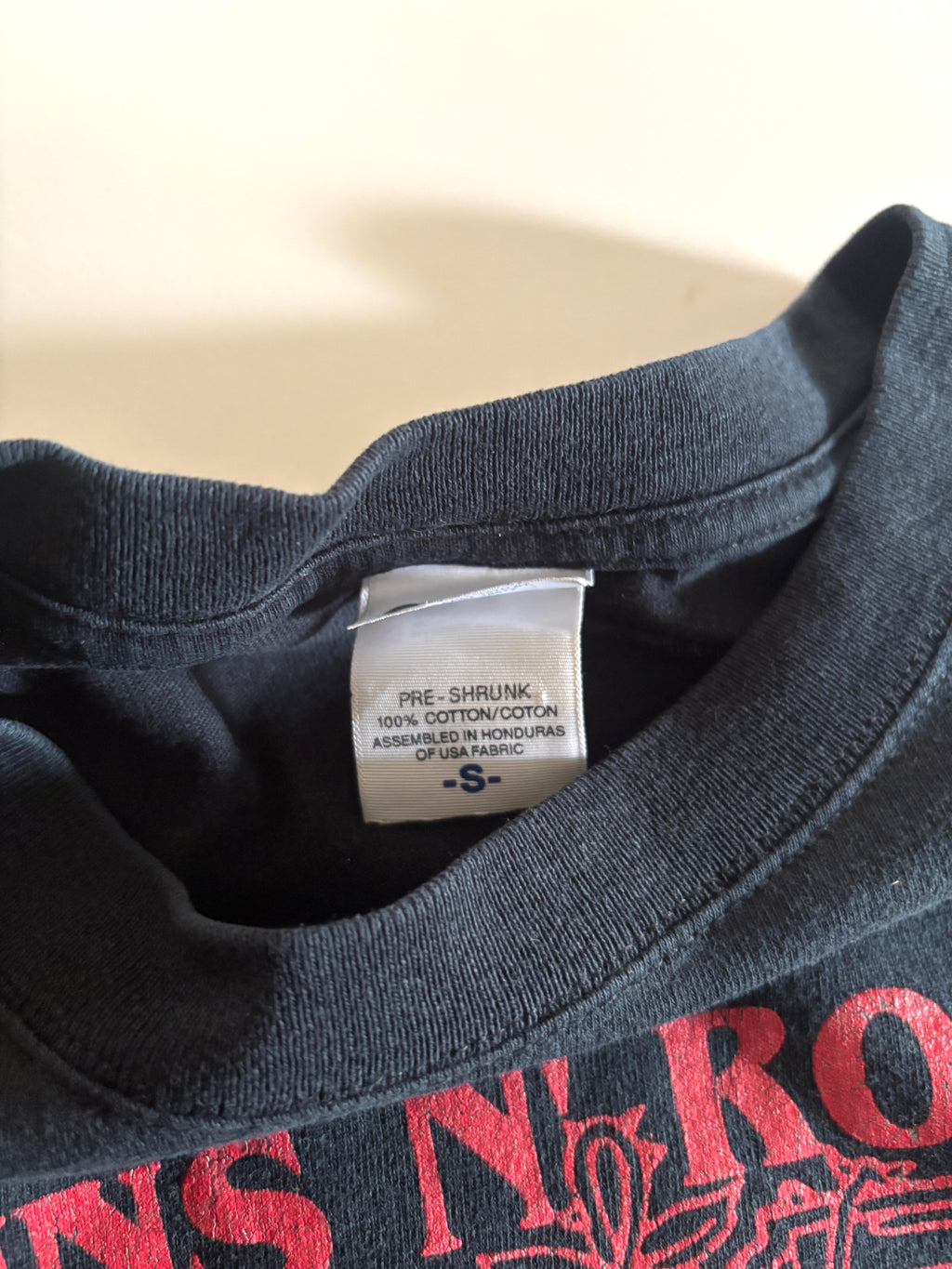 Polera de rock guns and roses