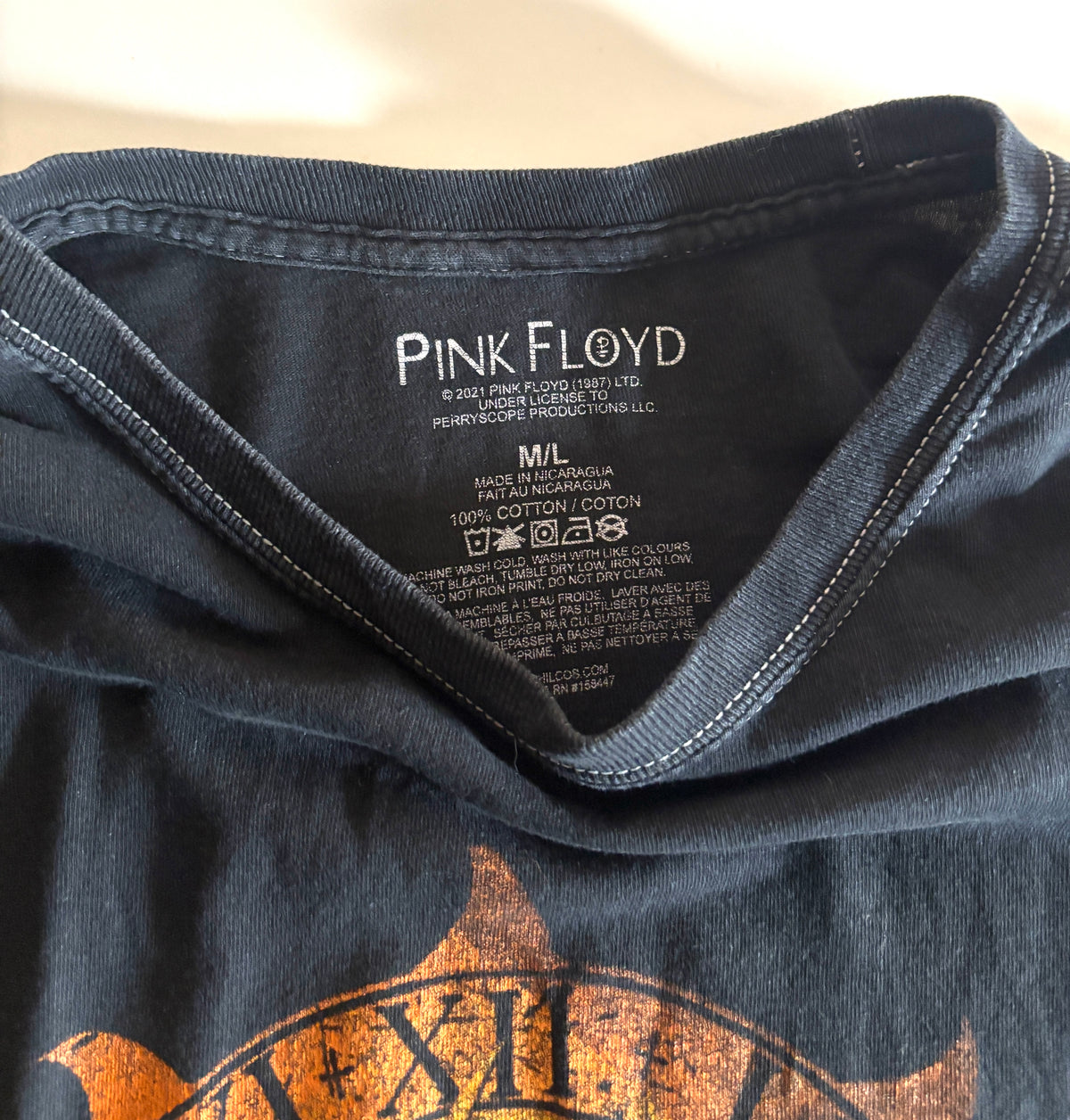 Polera de rock Pink Floyd