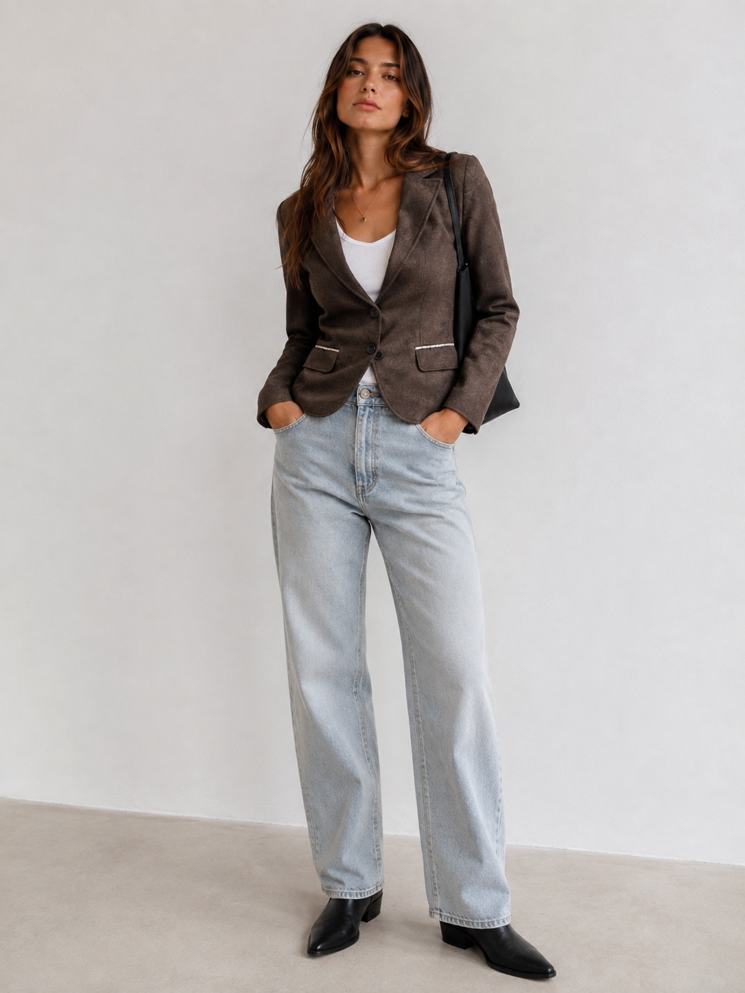 Blazer Vintage cafe con lana S.Oliver